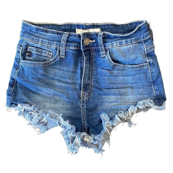 Kancan Womens Jean Shorts Size 5 Cutoff Distressed Denim - Picture 3 of 8